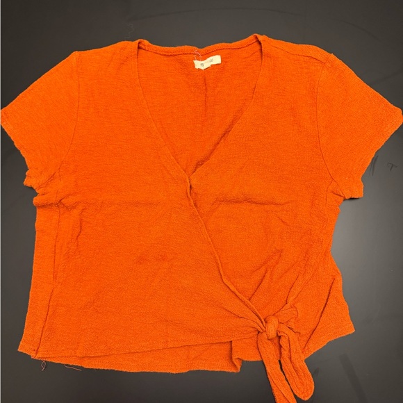 Madewell Texture & Thread Wrap Tie Top - Picture 3 of 6